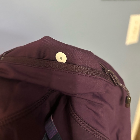 Lululemon Purple Shorts with Patterned Piping - Picture 7 of 7